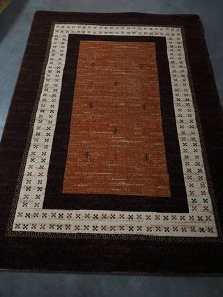 Alfombra grande marron