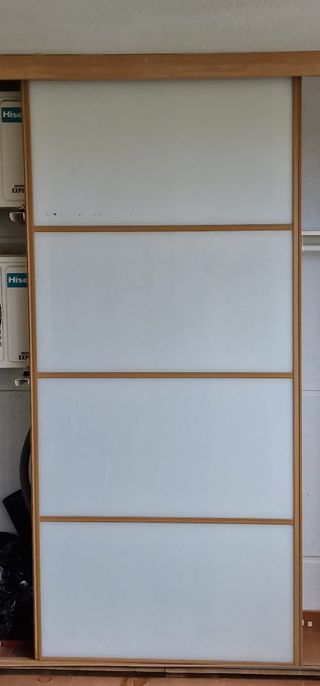 Puertas armario cristal y madera