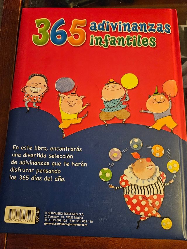 Libro 365 adivinanzas infantiles