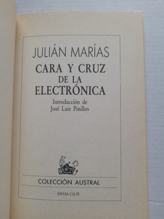 Cara y Cruz de la Electrónica