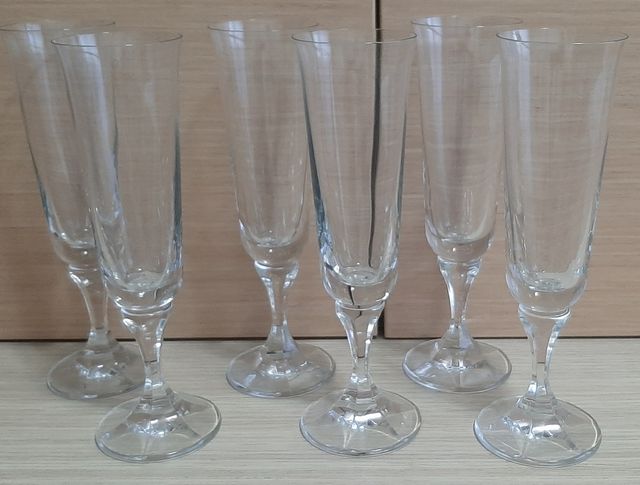 Bicchieri calici flute in cristallo  n.6