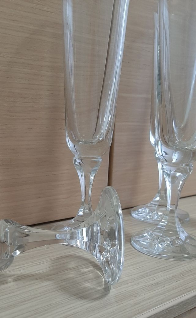 Bicchieri calici flute in cristallo  n.6