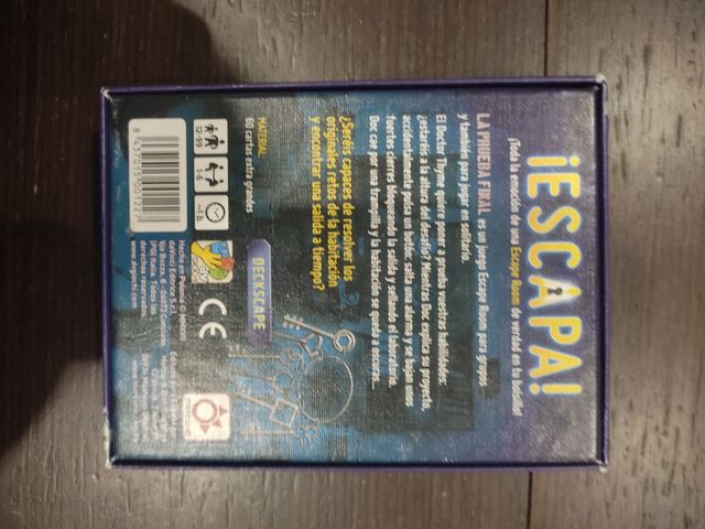 Juego Escape Room. La prueba final