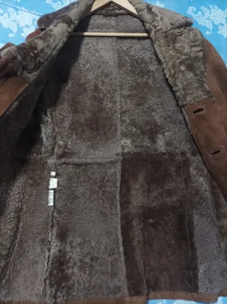 Abrigo hombre piel cordero 100% talla xl