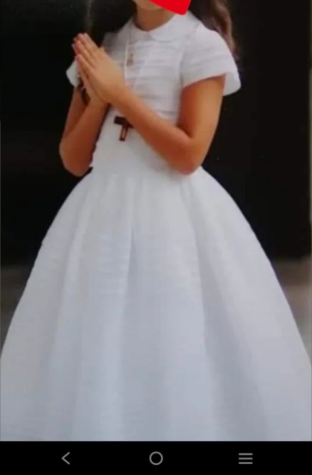 Vestido comunion jaretas