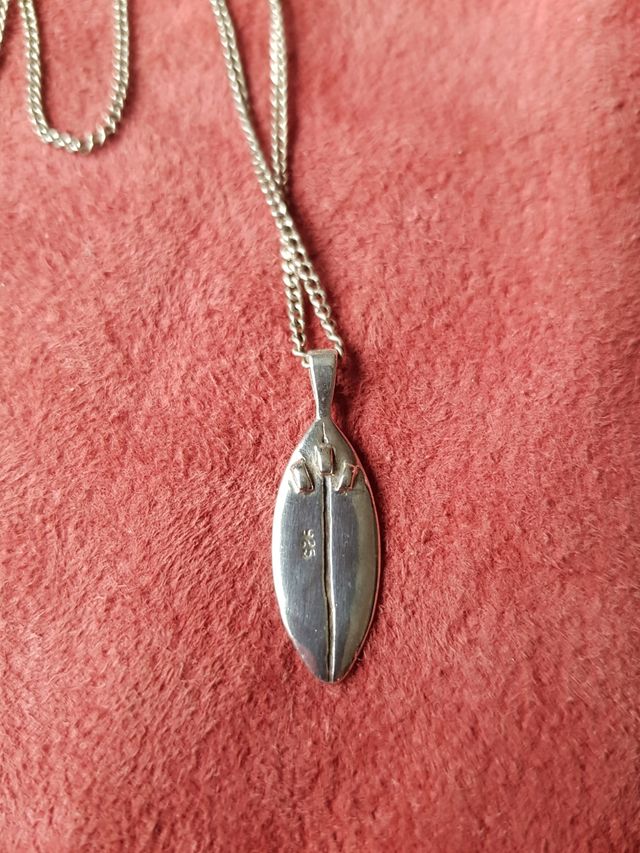 Cadena cubana más colgante plata maciza,unica!