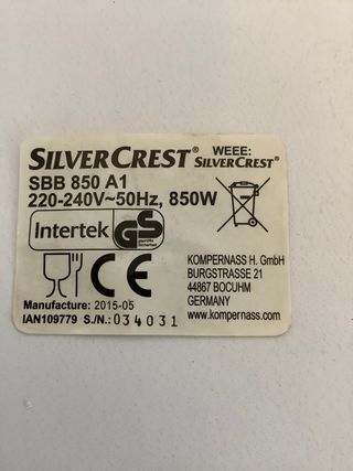 Panificadora silver crest