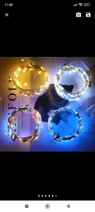 Luces led navidad con mando