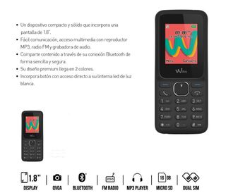 MÓVIL LIBRE WIKO. DualSIM