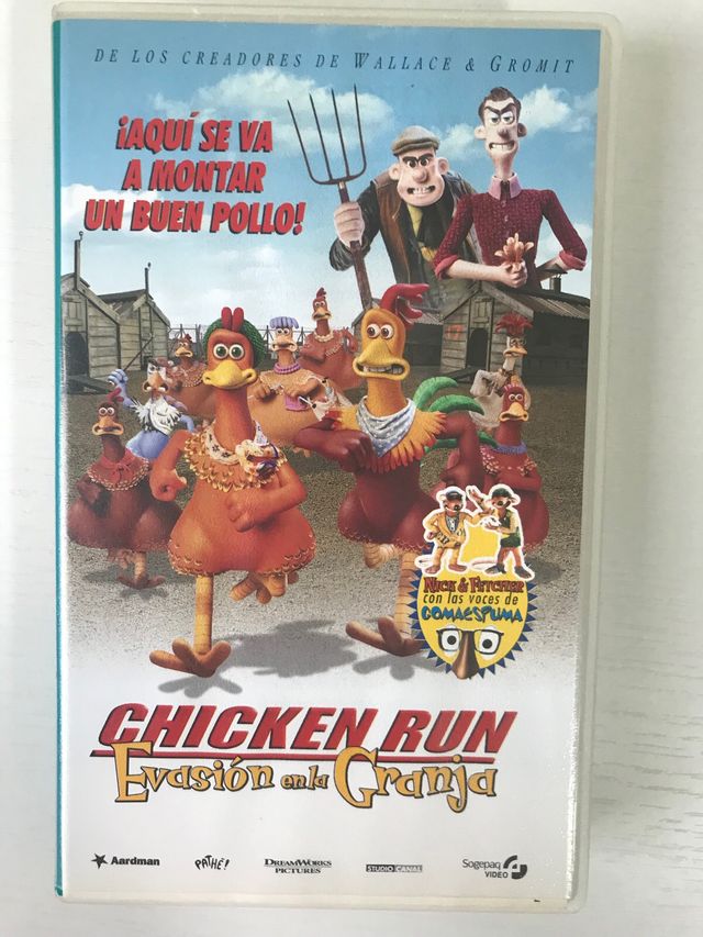 Cinta video VHS Evasión en la granja. Chicken run