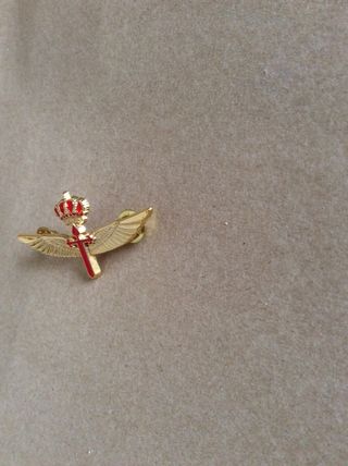 Insignia Militar capada en oro y esmalte