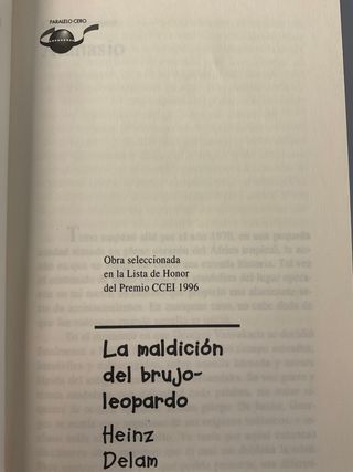 La maldición del brujo-leopardo