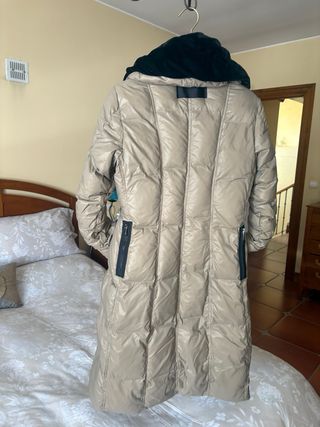 Abrigo acolchado largo mujer