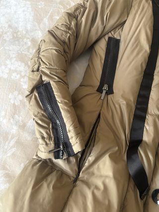 Abrigo acolchado largo mujer