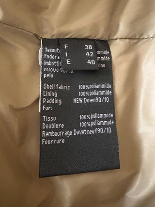 Abrigo acolchado largo mujer