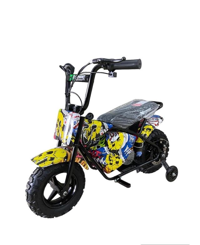 Mini moto eléctrica con ruedines nuevos modelos 