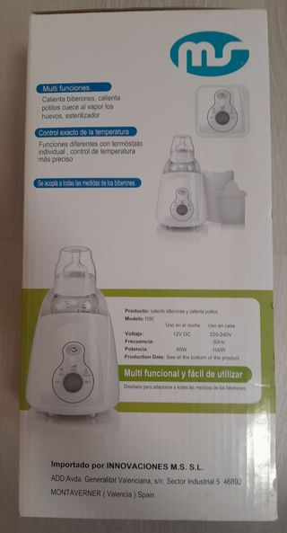 Esterilizador y calienta biberones