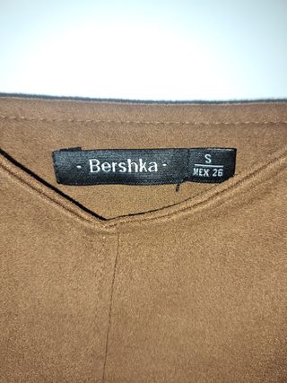 Blusa marrón de ante