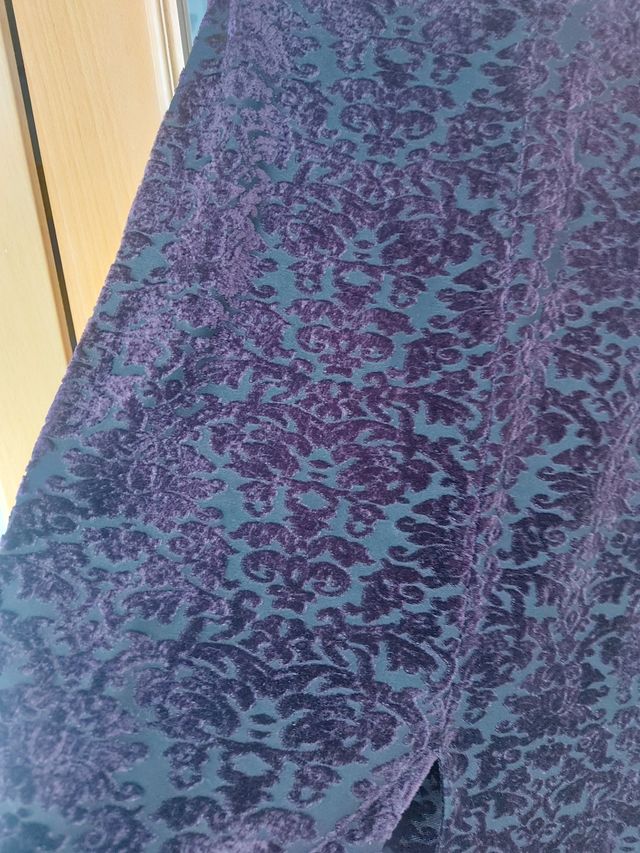 Vestido terciopelo morado