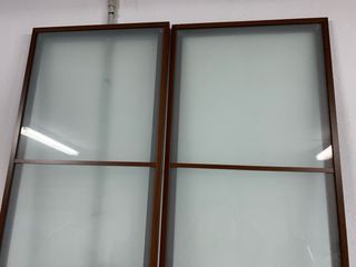 Puertas de Armario con cristal madera oscura Ikea