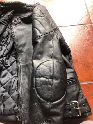 chaqueta moto piel tallla 36
