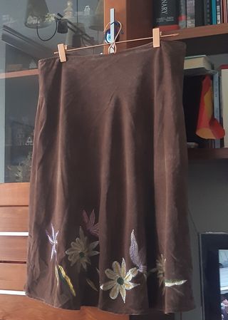 Falda de Cascabel. Talla L. Terciopelo