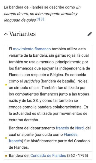 Bandera de Flandes