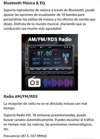 Pantalla Radio Coche 1DIN - Nuevo a estrenar