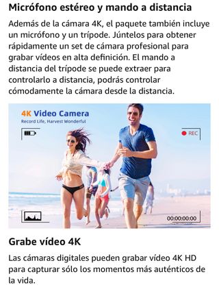 Cámara digital 4K, CCN 48MP - Nueva