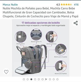 Nuliie Mochila de Pañales para Bebé