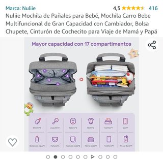 Nuliie Mochila de Pañales para Bebé