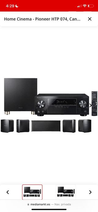 Altavoces Pioneer Home Cinema HTP-074