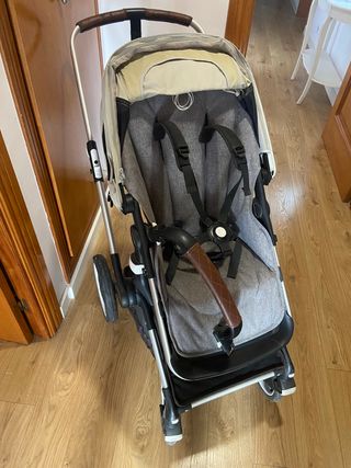 Carro Bugaboo Fox gris + capazo + extras