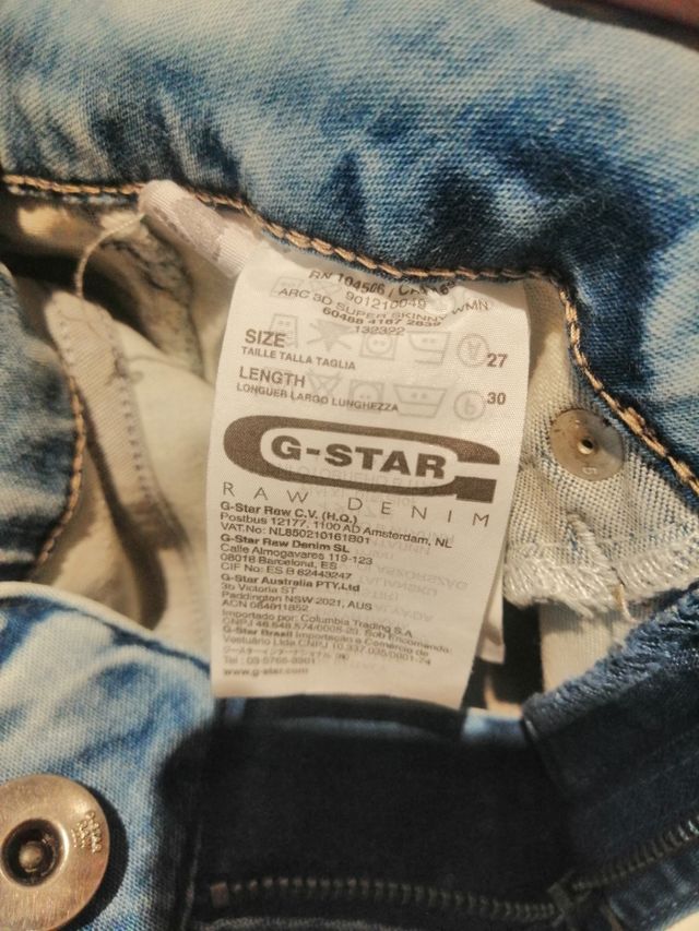 👖Vaquero RAW G-STAR 27/30