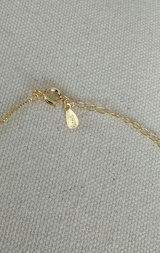 Collar plata 925 libélula color dorado