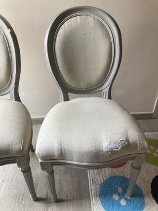 Lote 4 sillas estlilo Neoclasico