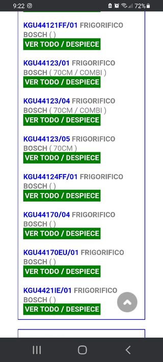BALDAS CRISTAL FRIGO SIEMENS BOSCH BALAY