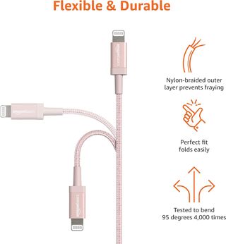 Cable trenzado de nylon USB-C a Lightning