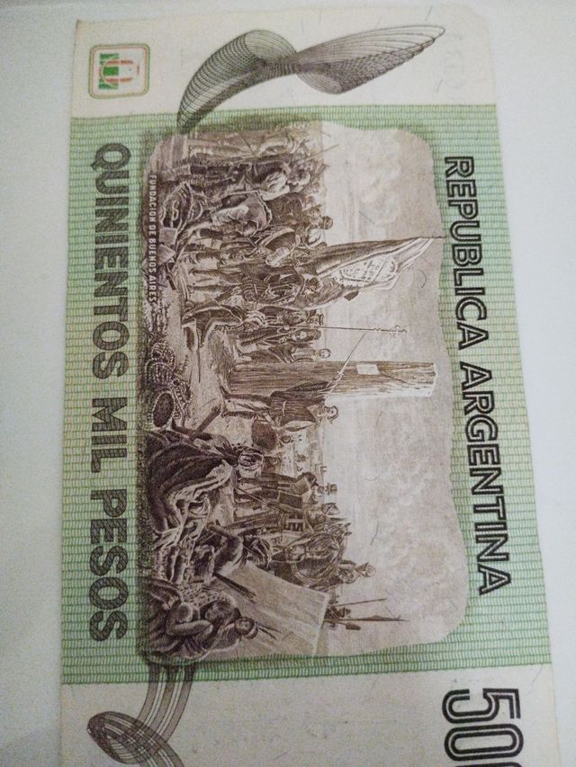 Billete 500.000 Pesos Argentinos