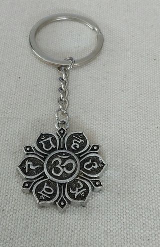 LLavero mandala, flor de loto