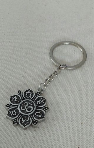 LLavero mandala, flor de loto