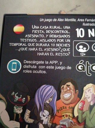 10 NIGHTS juego de rol.