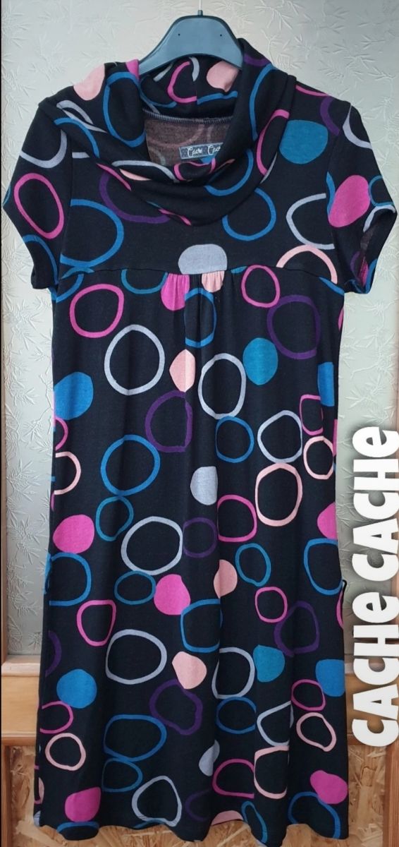 Vestito Stampa Optical Cache Cache