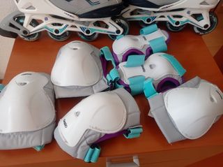 Patines de línea y protección