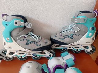 Patines de línea y protección