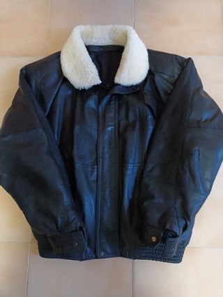 Cazadora piel caballero