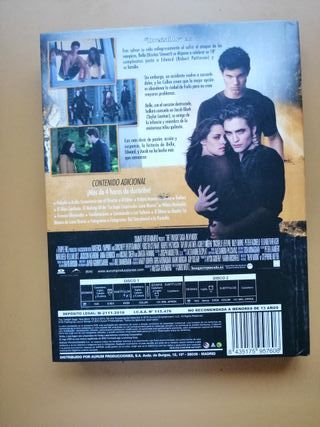 SAGA CREPUSCULO LUNA NUEVA 2 DVD + LIBRO