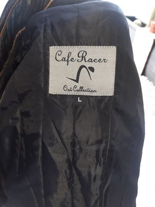 chaqueta piel moto, Café Race