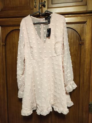 Vestido primavera rosa claro