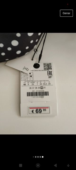 Zapatos lunares Zara mujer número 40 nuevo en 
